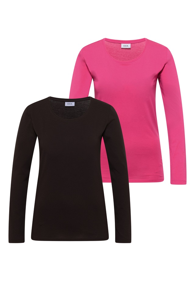 Cecil Langarmshirt aus reiner Baumwolle