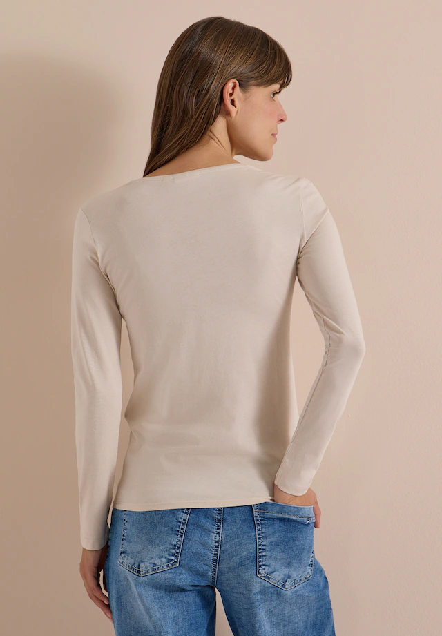 Cecil Langarmshirt aus reiner Baumwolle
