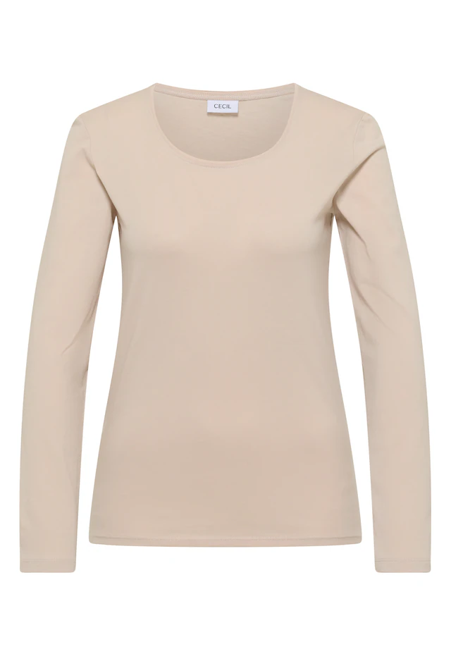 Cecil Langarmshirt aus reiner Baumwolle