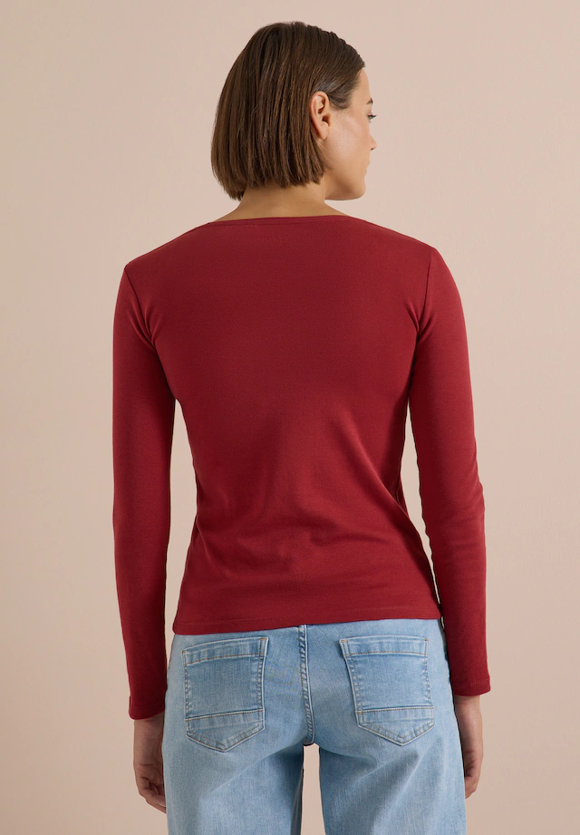 Cecil Langarmshirt aus reiner Baumwolle