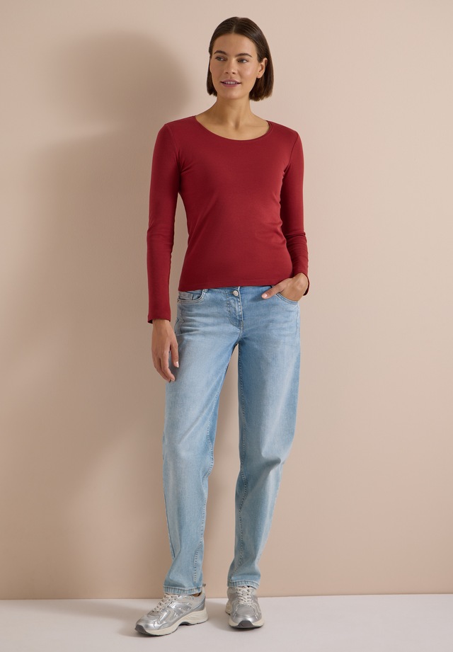 Cecil Langarmshirt aus reiner Baumwolle