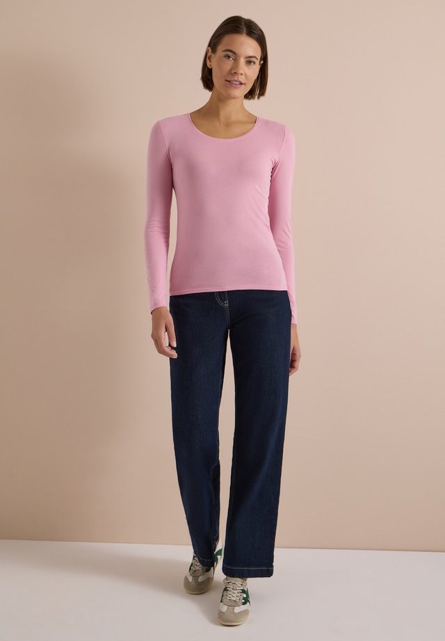 Cecil Langarmshirt aus reiner Baumwolle