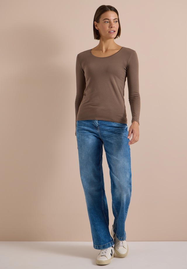Cecil Langarmshirt aus reiner Baumwolle
