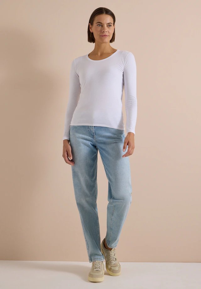 Cecil Langarmshirt aus reiner Baumwolle