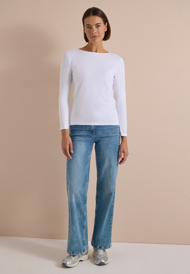 Cecil Langarmshirt aus reiner Baumwolle