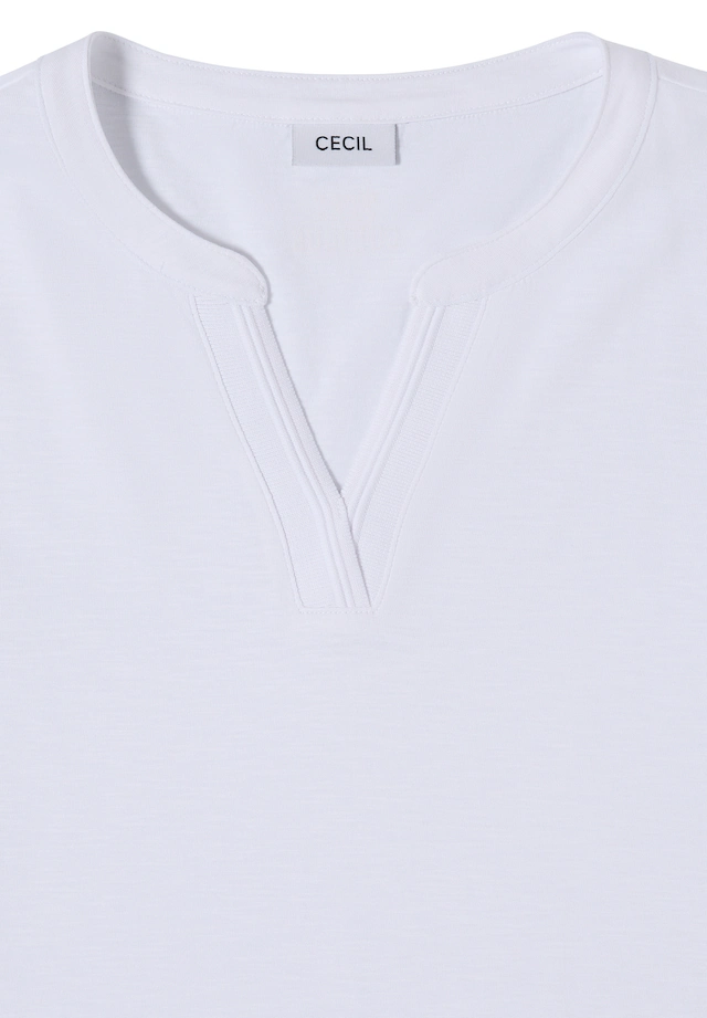 Cecil Langarmshirt mit geschlitztem Rundhalsausschnitt