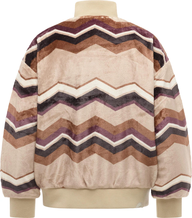Ragwear Outdoorjacke »Tills Print Y« ohne Kapuze Kuschelige Damen Jacke mit Allover-Print
