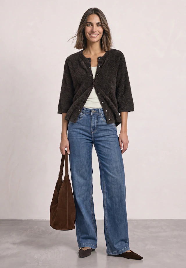 STREET ONE Cardigan mit Rundhalsausschnitt