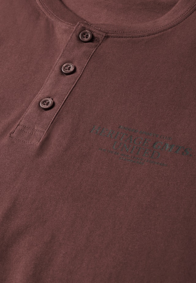 STREET ONE MEN Langarmshirt aus reiner Baumwolle