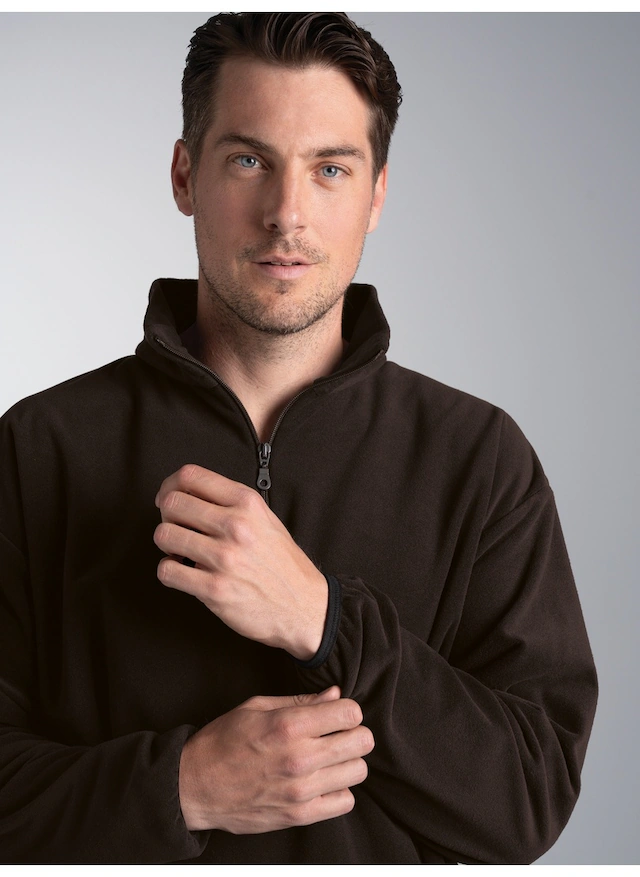 Trigema Strickfleece-Pullover »TRIGEMA Fleece Sweatshirt mit Stehkragen«