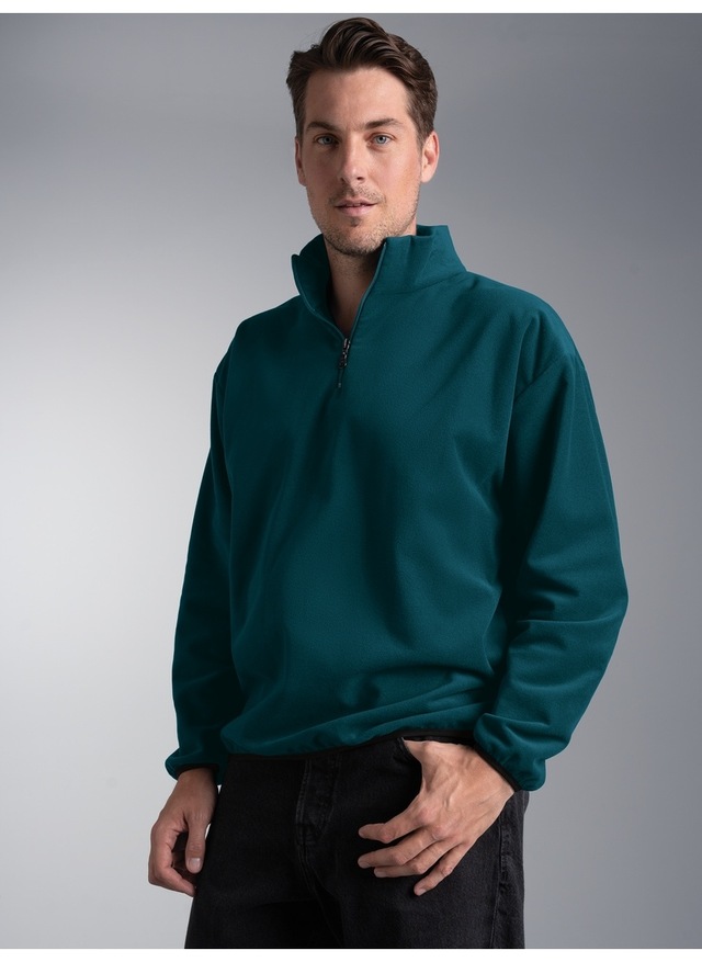 Trigema Strickfleece-Pullover »TRIGEMA Fleece Sweatshirt mit Stehkragen«