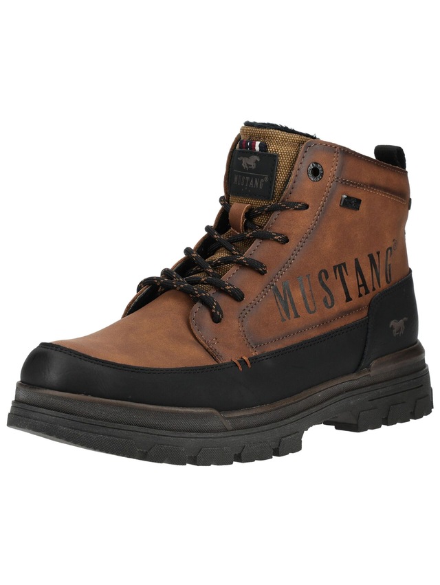 Mustang Shoes Schnürstiefelette »Mustang Shoes Stiefelette Lederimitat«