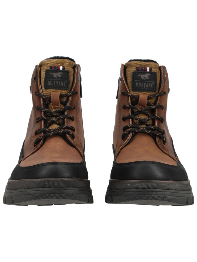 Mustang Shoes Schnürstiefelette »Mustang Shoes Stiefelette Lederimitat«