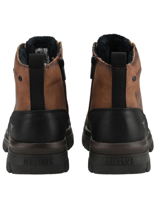 Mustang Shoes Schnürstiefelette »Mustang Shoes Stiefelette Lederimitat«