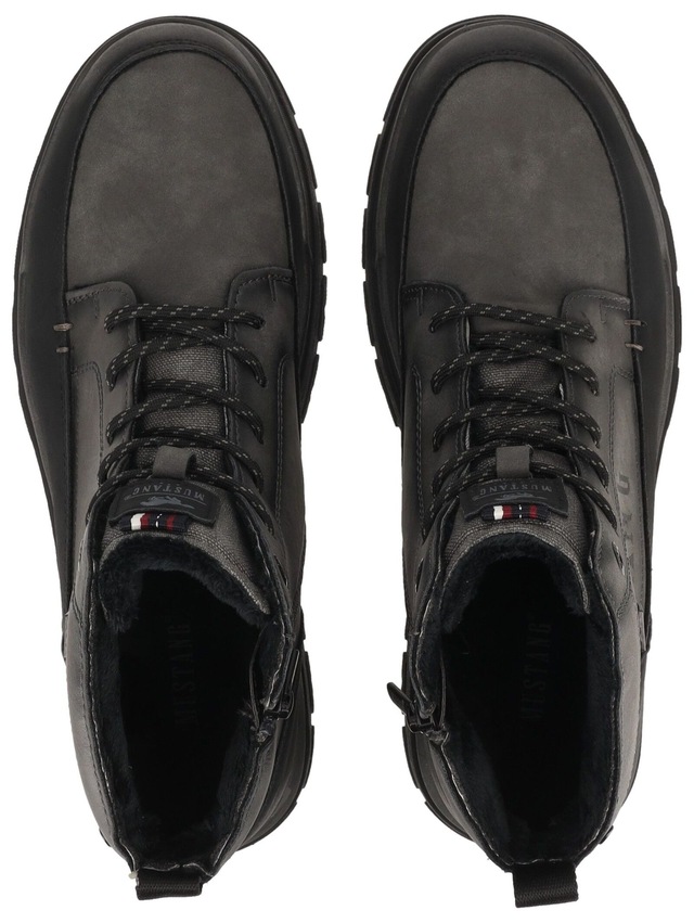 Mustang Shoes Schnürstiefelette »Mustang Shoes Stiefelette Lederimitat«