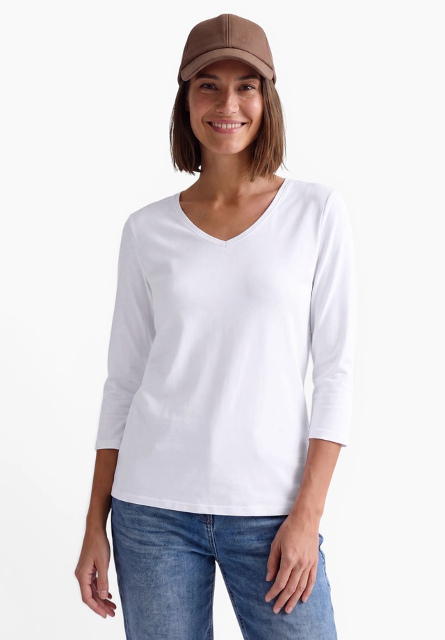 Cecil V-Shirt aus reiner Baumwolle
