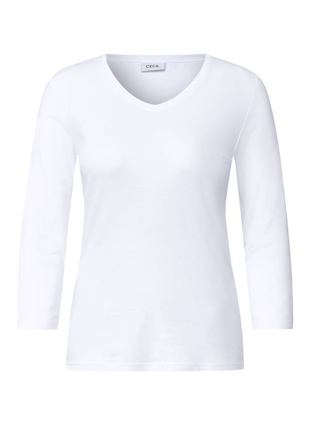 Cecil V-Shirt aus reiner Baumwolle