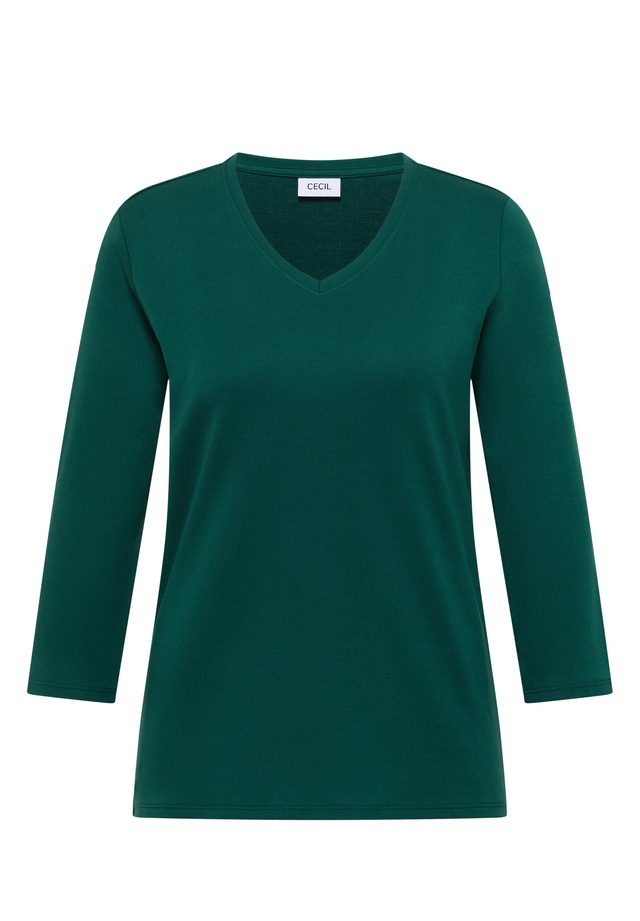 Cecil V-Shirt aus reiner Baumwolle