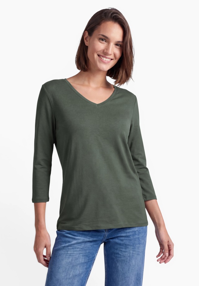 Cecil V-Shirt aus reiner Baumwolle