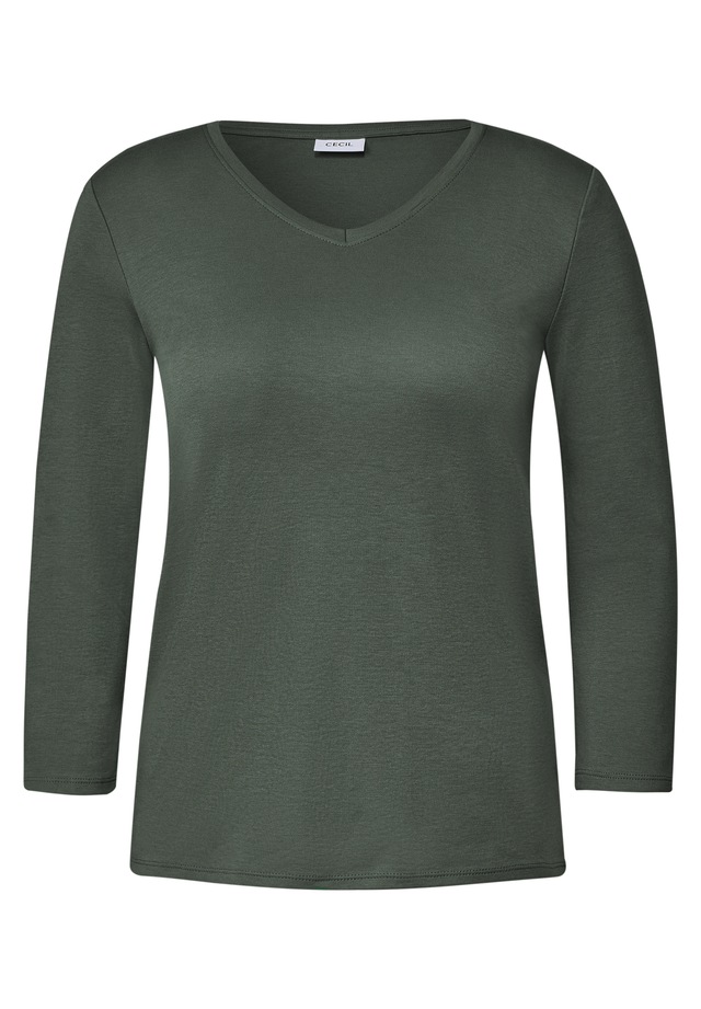 Cecil V-Shirt aus reiner Baumwolle