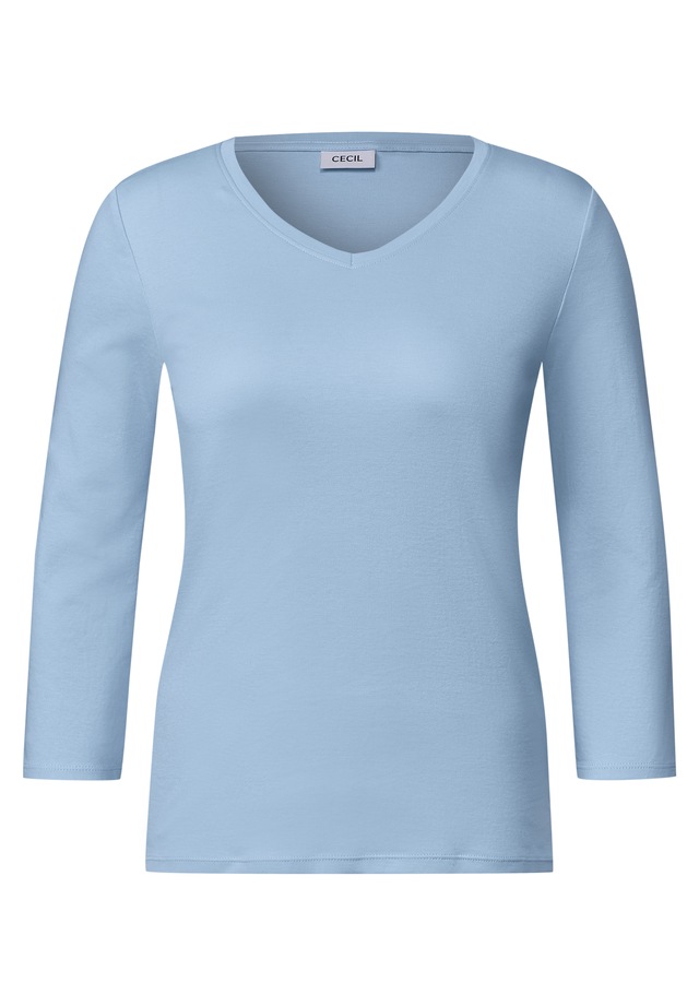 Cecil V-Shirt aus reiner Baumwolle