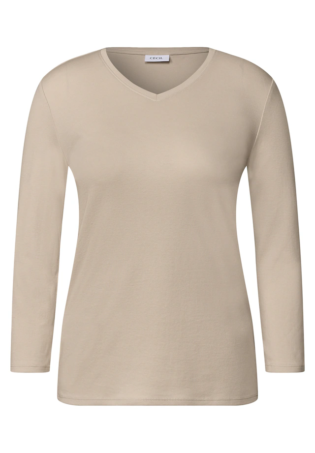 Cecil V-Shirt aus reiner Baumwolle