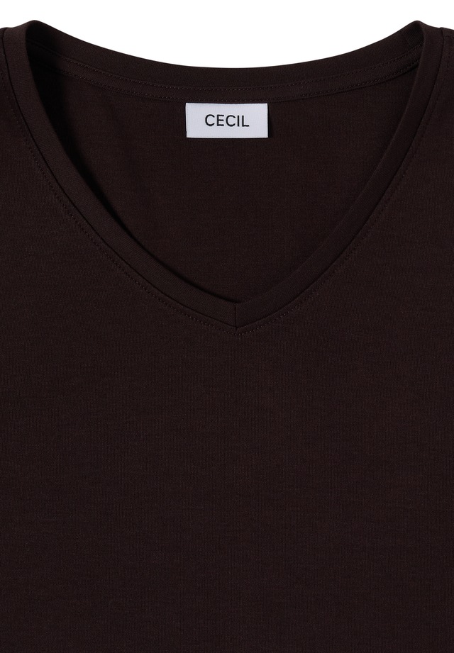 Cecil V-Shirt aus reiner Baumwolle