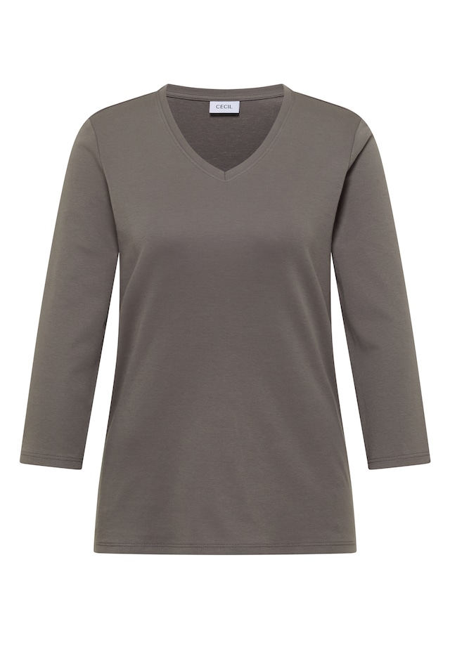 Cecil V-Shirt aus reiner Baumwolle