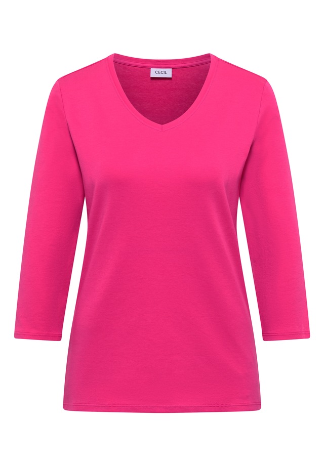 Cecil V-Shirt aus reiner Baumwolle