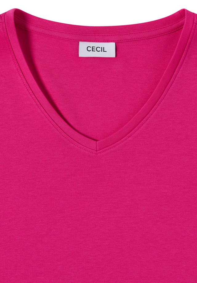 Cecil V-Shirt aus reiner Baumwolle