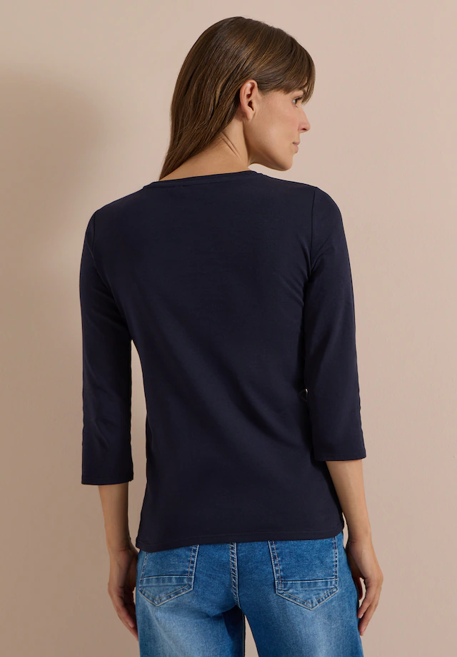 Cecil V-Shirt aus reiner Baumwolle