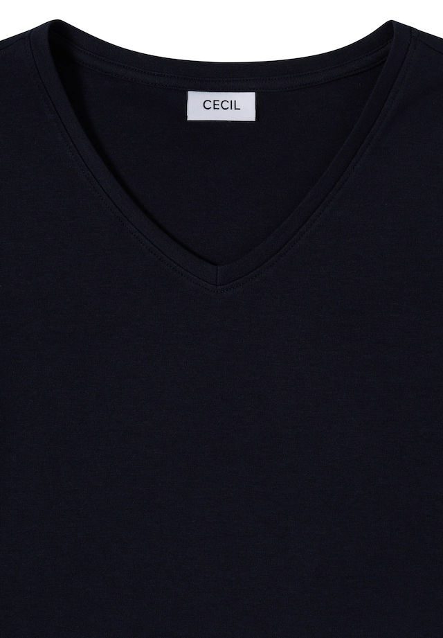 Cecil V-Shirt aus reiner Baumwolle