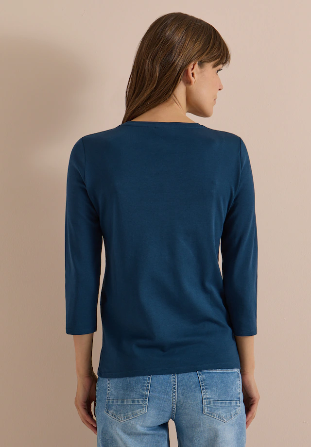 Cecil V-Shirt aus reiner Baumwolle