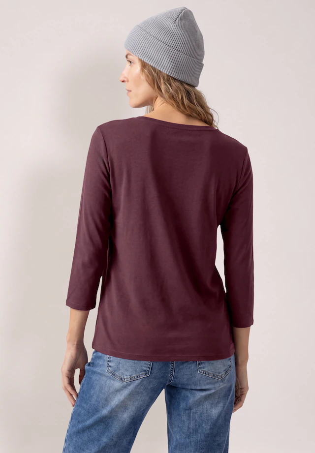 Cecil V-Shirt aus reiner Baumwolle