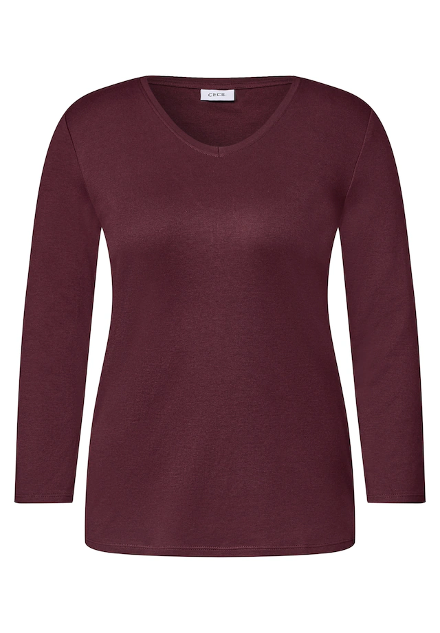 Cecil V-Shirt aus reiner Baumwolle