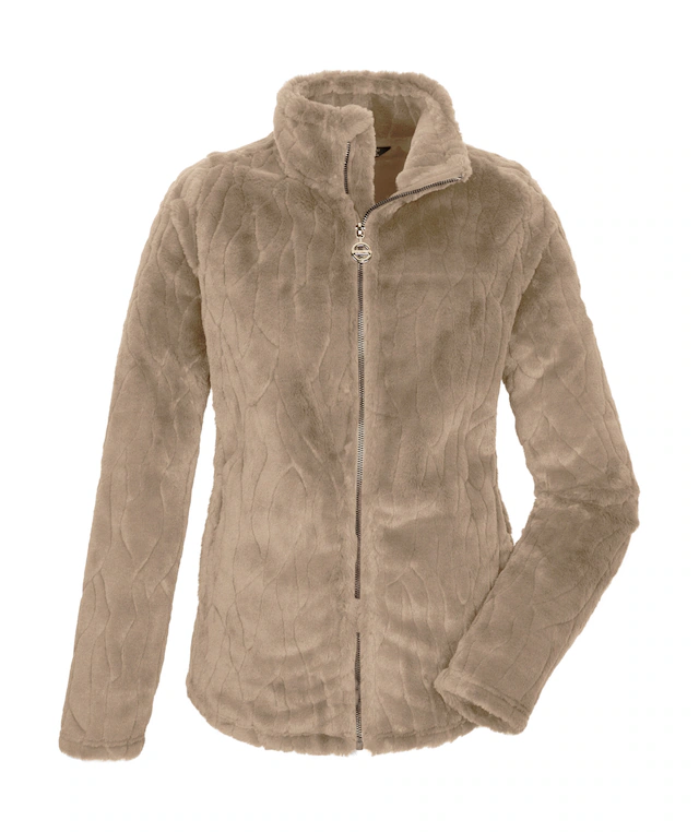 Killtec Fleecejacke »KOW 493 WMN FLC JCKT« Weiche Fleecejacke, Allover-Prägung, verschließbare Taschen