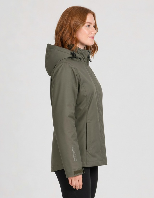 DEPROC Active Outdoorjacke »LAVAL II WOMEN« mit Kapuze auch in Großen Größen erhältlich