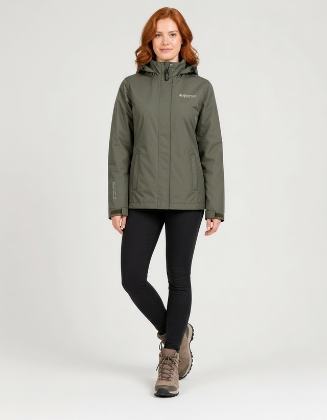 DEPROC Active Outdoorjacke »LAVAL II WOMEN« mit Kapuze auch in Großen Größen erhältlich