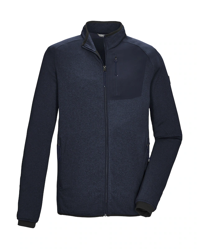 Killtec Strickjacke »KSW 128 MN FLX JCKT« Powerstretchjacke, hoher Tragekomfort, Zipper-Taschen, Kinnschutz