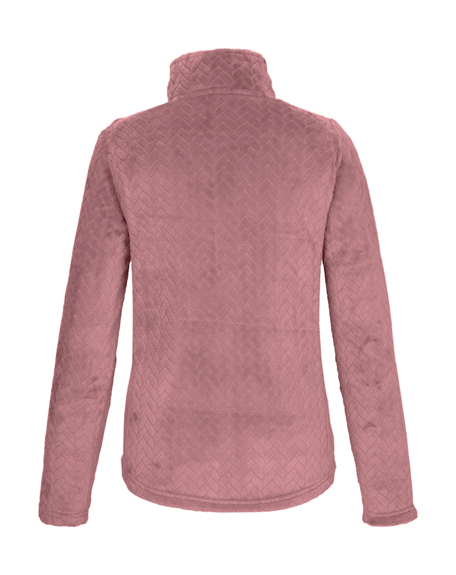 Killtec Fleecejacke »KW 301 WMN FLC JCKT« Fleecejacke mit Zopfmuster, Kinnschutz, verschließbare Taschen