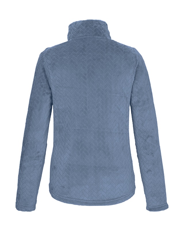Killtec Fleecejacke »KW 301 WMN FLC JCKT« Fleecejacke mit Zopfmuster, Kinnschutz, verschließbare Taschen