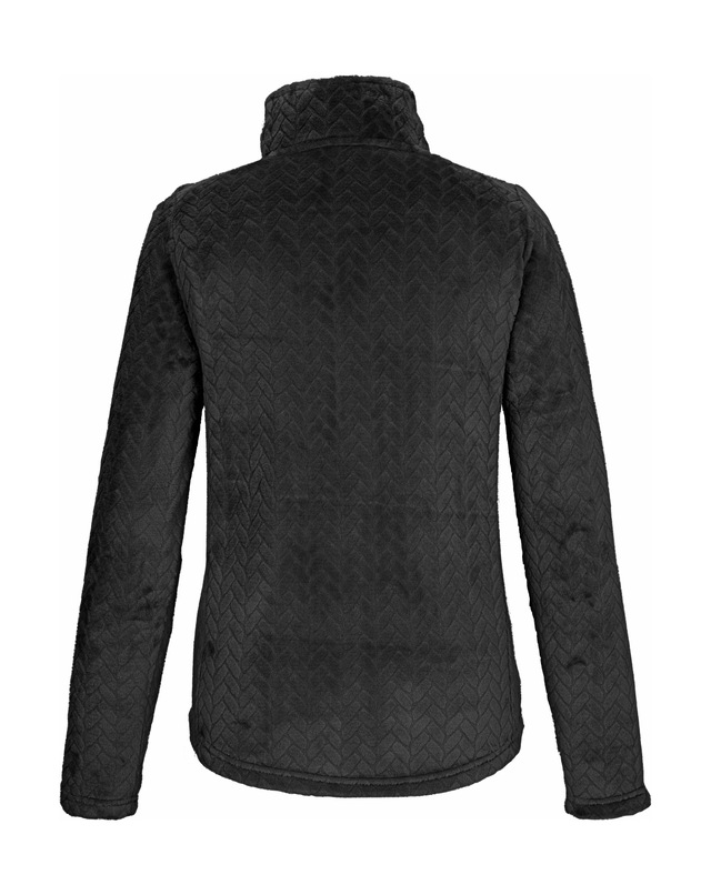 Killtec Fleecejacke »KW 301 WMN FLC JCKT« Fleecejacke mit Zopfmuster, Kinnschutz, verschließbare Taschen