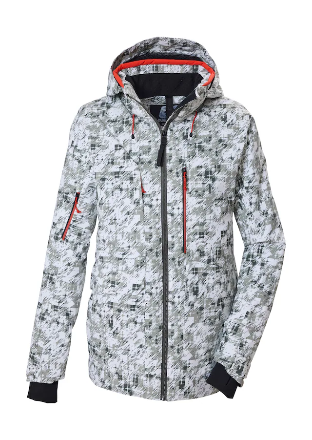 Killtec Skijacke »KSW 70 MN SKI JCKT« Camouflage-Skijacke, wasserdicht, atmungsaktiv, abnehmbare Kapuze