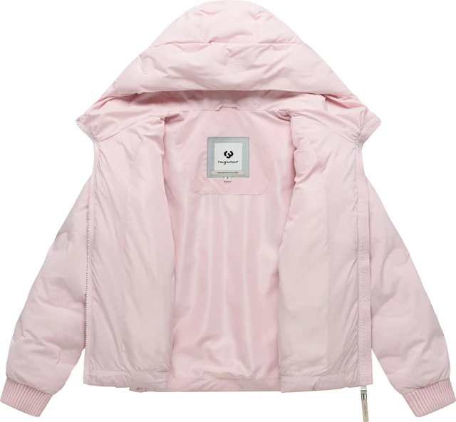 Ragwear Winterjacke »Lynnox Embossed Y« mit Kapuze Pufferjacke mit floraler Ton-in-Ton-Prägung