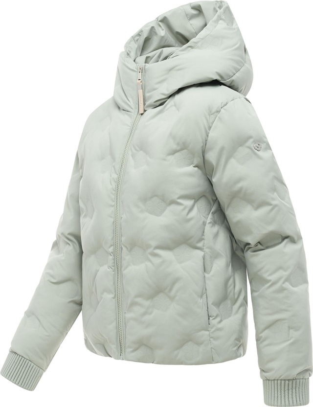 Ragwear Winterjacke »Lynnox Embossed Y« mit Kapuze Pufferjacke mit floraler Ton-in-Ton-Prägung