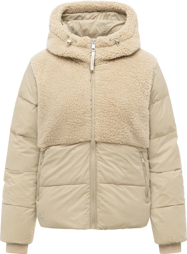 Ragwear Winterjacke »Patuff Y« mit Kapuze Winter Damen Steppjacke im Materialmix