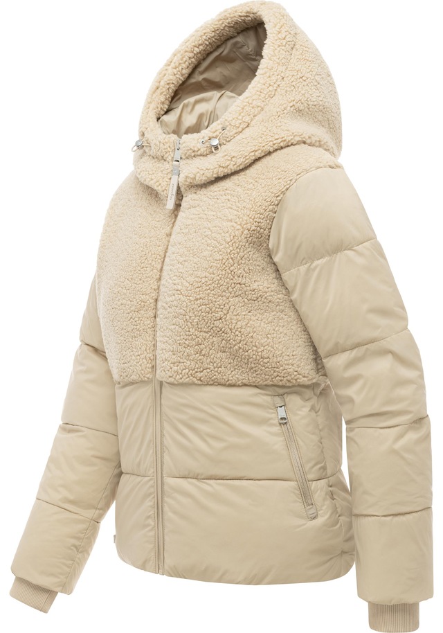 Ragwear Winterjacke »Patuff Y« mit Kapuze Winter Damen Steppjacke im Materialmix