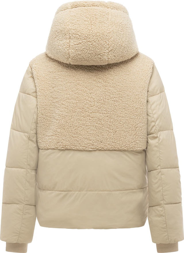 Ragwear Winterjacke »Patuff Y« mit Kapuze Winter Damen Steppjacke im Materialmix