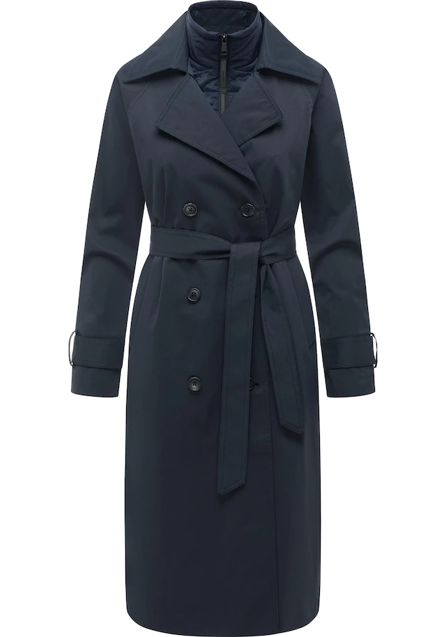 Ragwear Trenchcoat »Trenchie Y« Damen Übergangsmantel mit herausnehmbarem Inlay