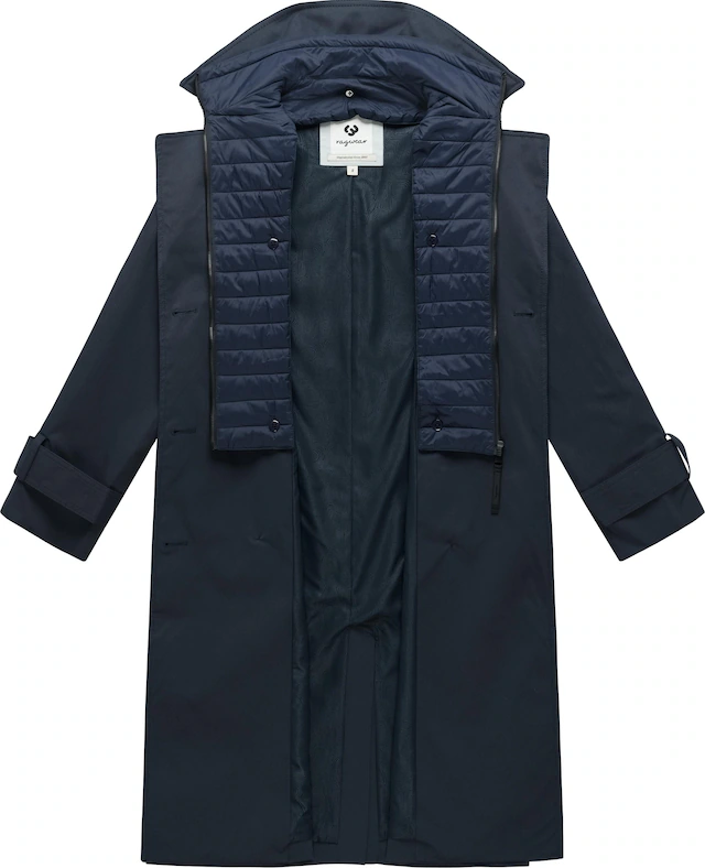 Ragwear Trenchcoat »Trenchie Y« Damen Übergangsmantel mit herausnehmbarem Inlay
